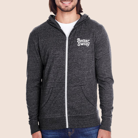 THREADFAST APPAREL UNISEX LIGHTWEIGHT ZIP HOODIE