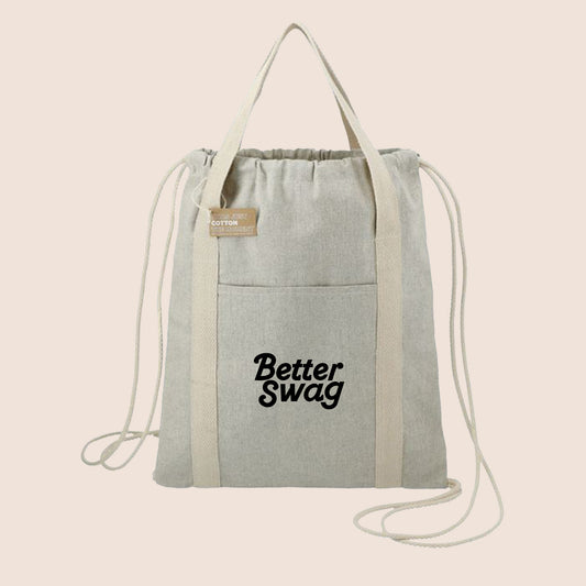 REPOSE RECYCLED COTTON DRAWSTRING BAG