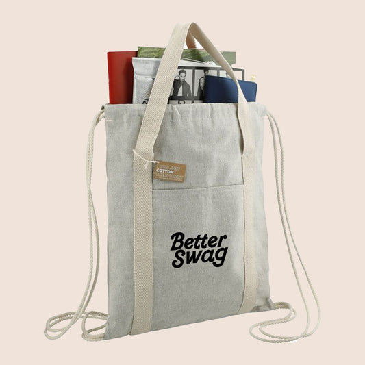 REPOSE RECYCLED COTTON DRAWSTRING BAG