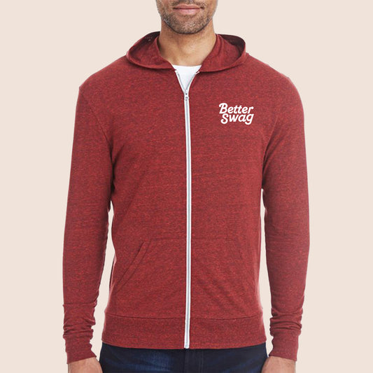 THREADFAST APPAREL UNISEX LIGHTWEIGHT ZIP HOODIE