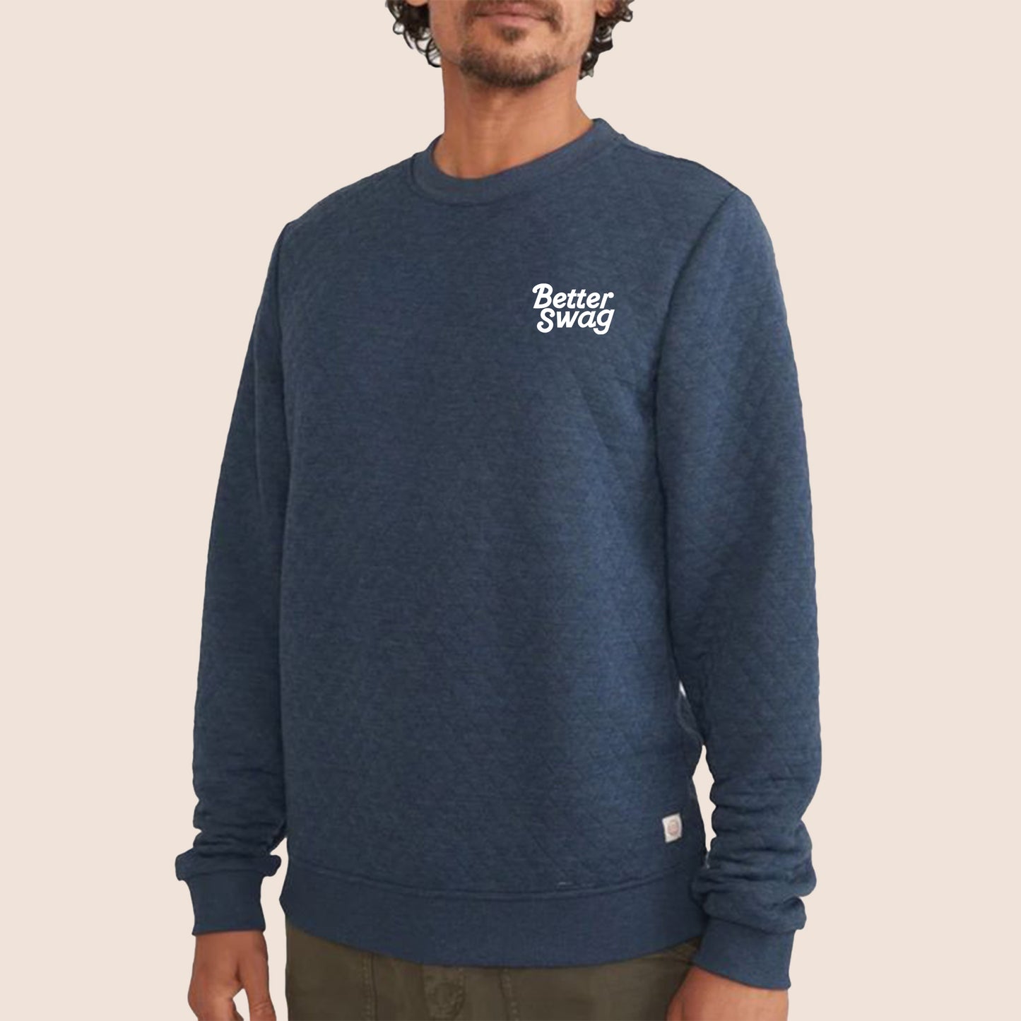 MARINE LAYER UNISEX CORBET QUILTED SWEATSHIRT