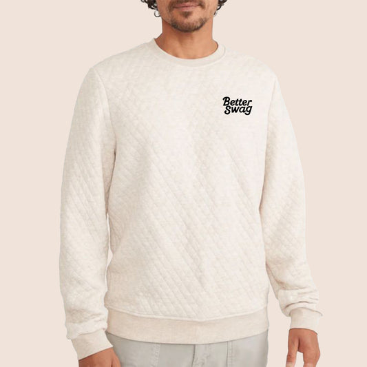 MARINE LAYER UNISEX CORBET QUILTED SWEATSHIRT