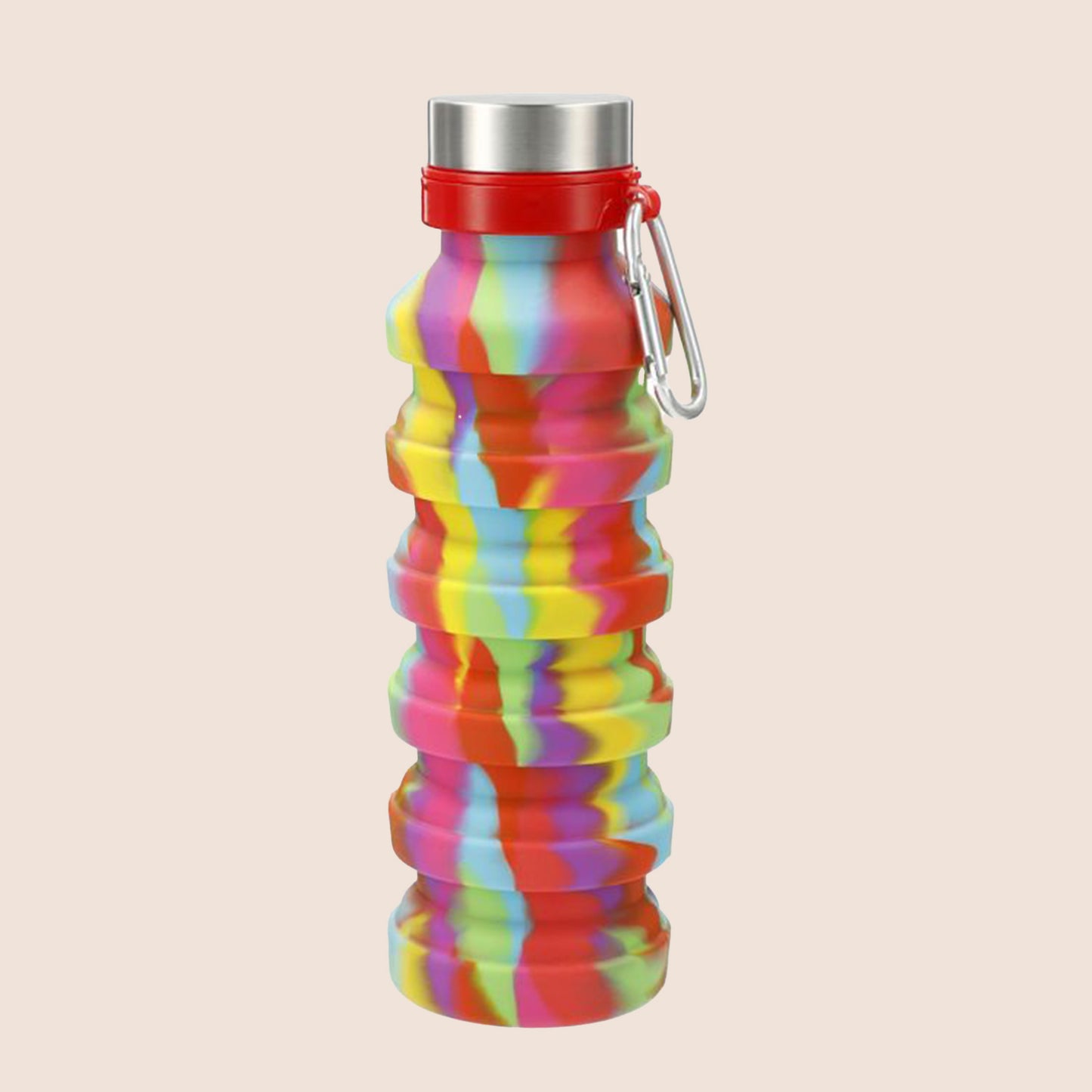 18 OZ. COLLAPSIBLE TIE-DYE WATER BOTTLE