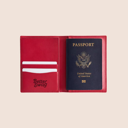 Nappa Leather RFID Blocking Passport Holder