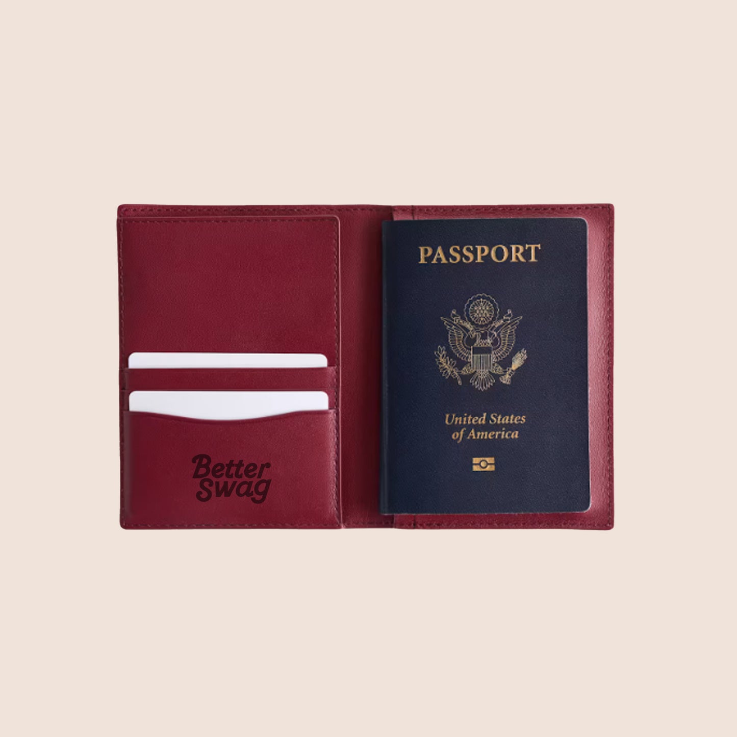 Nappa Leather RFID Blocking Passport Holder