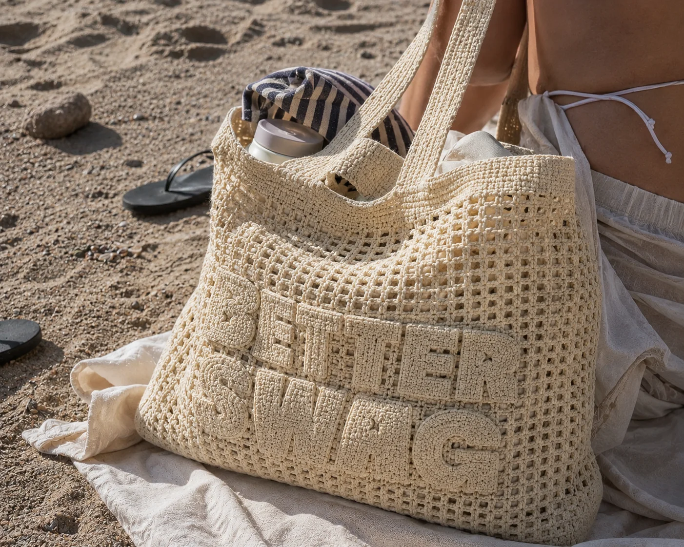 Crochet tote