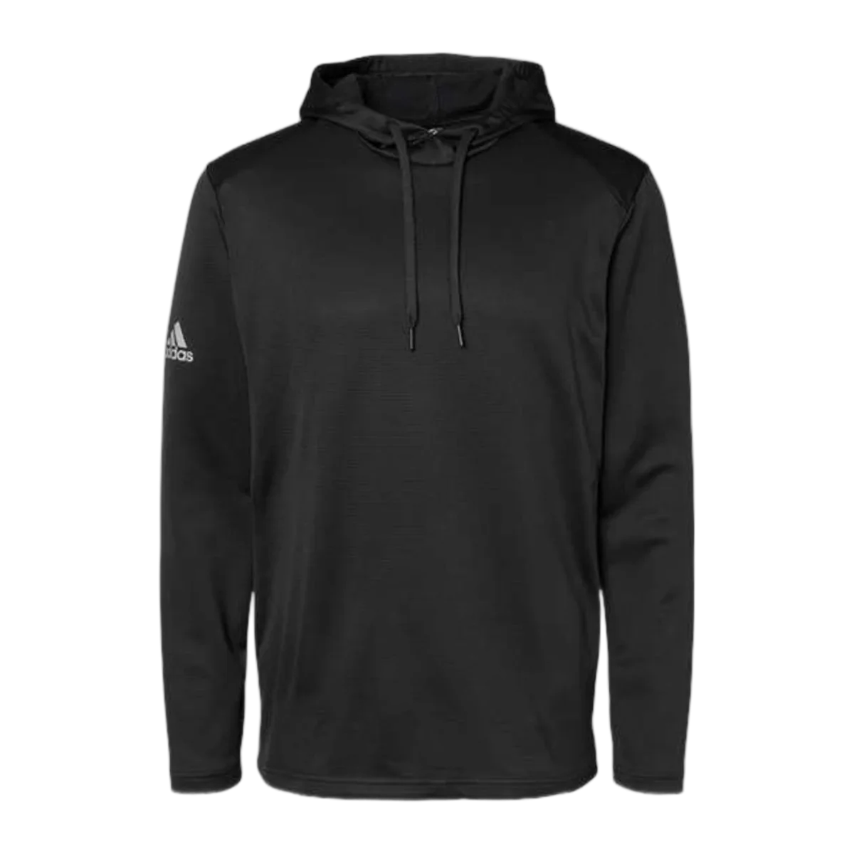 Adidas Textured Mixed Media Hooded Sweatshirt