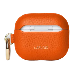 Orange Leather AirPods Case