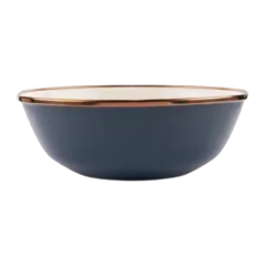 Barebones Enamel 2-Tone Bowl Set Indigo Blue