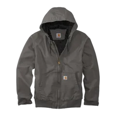 Carhartt Washed Duck Active Jac in Gravel, front