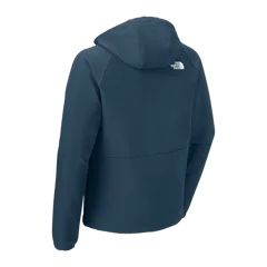 The North Face Barr Lake Hooded Soft Shell Jacket in Shady Blue Dark Heather, back