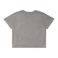 AS Colour Wo's Stone Wash Heavy Crop in Grey Stone, back