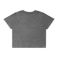 AS Colour Wo's Stone Wash Heavy Crop in Coal Stone, back