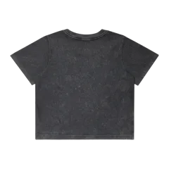 AS Colour Wo's Stone Wash Heavy Crop in Black Stone, back
