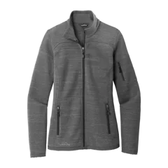 Eddie Bauer Ladies Sweater Fleece Full-Zip in Dark Grey Heather, front