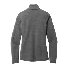 Eddie Bauer Ladies Sweater Fleece Full-Zip in Dark Grey Heather, back