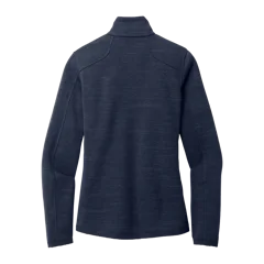 Eddie Bauer Ladies Sweater Fleece Full-Zip in River Blue Navy Heather, back