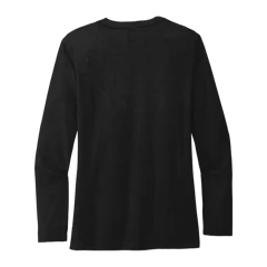 Allmade Women’s Tri-Blend Long Sleeve Tee in Space Black, back