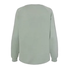 Independent Trading Co. Women's California Wave Wash Crewneck Sweatshirt in Sage, back
