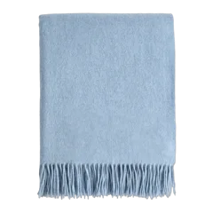 Mongolian Cashmere Throw Faded Denim