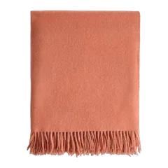 Mongolian Cashmere Throw Persimmon
