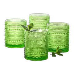 Jupiter Short Glass Tumbler, Set of 6 Fern Green