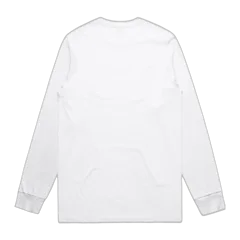 AS Colour Staple Long Sleeve Tee in White, back