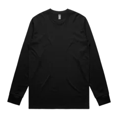 AS Colour Staple Long Sleeve Tee in Black, front