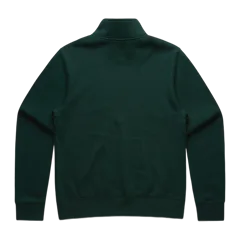 AS Colour Wo's Stencil Half Zip Crew in Pine Green, back