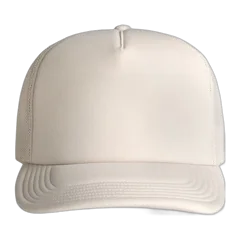 AS Colour Frame Foam Trucker Cap in Bone, front