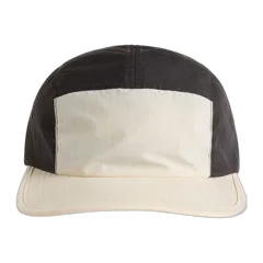 AS Colour Finn Two-Tone Nylon Cap in Ecru/ Coal, front