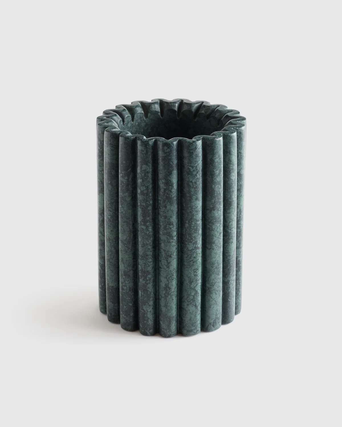 Handcrafted Fluted Marble Wine Chiller