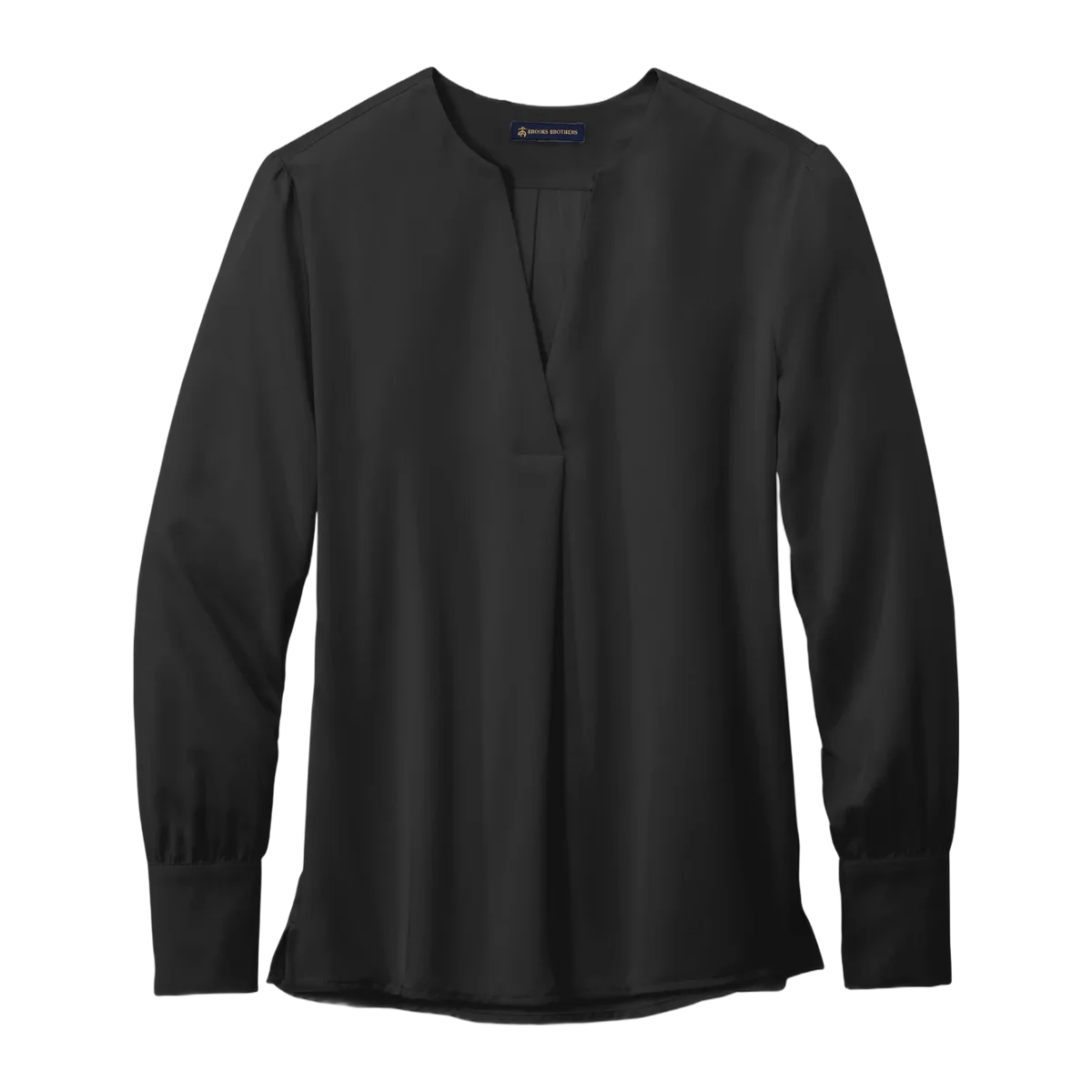 Brooks Brothers Women's Open-Neck Satin Blouse
