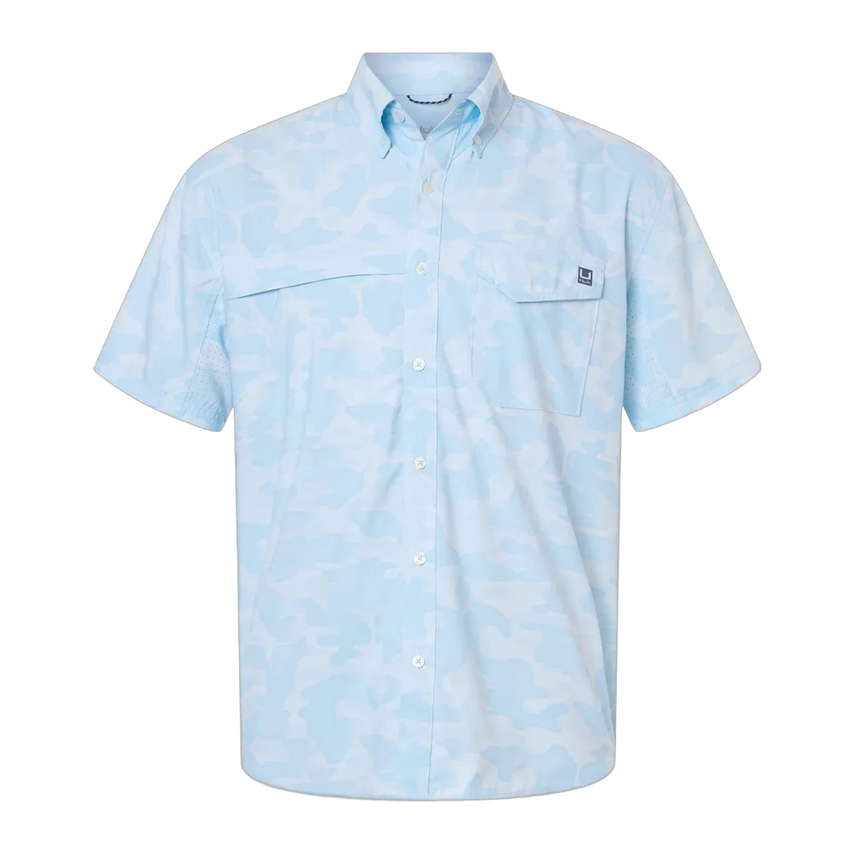 HUK Men's Tidepoint Printed Short Sleeve Shirt
