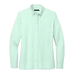 Brooks Brothers Women's Casual Oxford Cloth Shirt in Soft Mint, front