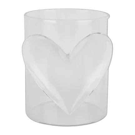 Clear Heart Tumbler