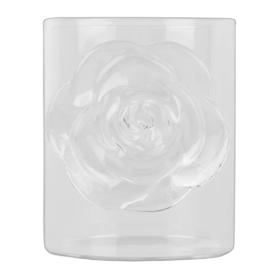 Clear Rose Tumbler