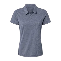 Adidas Women's Heathered Polo in Collegiate Navy Melange, front