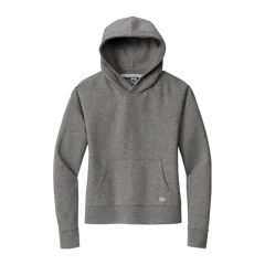 New Era Ladies Comeback Fleece Pullover Hoodie in Dark Heather Grey, front