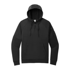Nike Therma-FIT Pocket 1/4-Zip Fleece Hoodie in Black, front