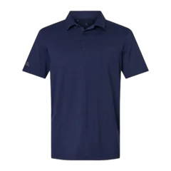 Adidas Textured Stripe Polo in Dark Blue, front