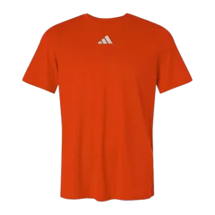 Adidas Men's Pregame T-Shirt in Collegiate Orange/ White, front