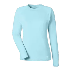 HUK Women's LoPro Pursuit T-Shirt in Island Paradise, front