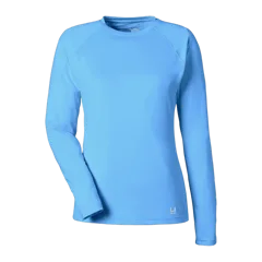 HUK Women's LoPro Pursuit T-Shirt in Marolina Blue, front
