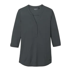 OGIO Ladies Jewel Henley in Diesel Grey, front