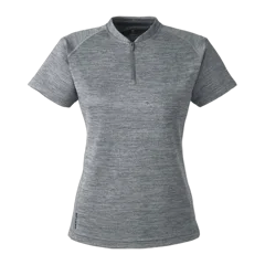 Spyder Ladies' Mission Blade Collar Polo in Polar Jaspe, front