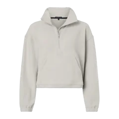 Swannies Women's Kenna Quarter-Zip Pullover in Glacier, front