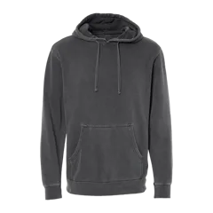 Independent Trading Co. Unisex Midweight Pigment-Dyed Hooded Sweatshirt in Pigment Black, front