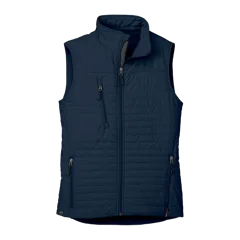 Storm Creek Women's Front Runner 120 GSM Insulated Quilted Vest in Navy Blue, front