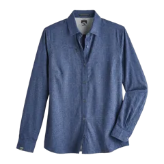Storm Creek Women's Naturalist Long Sleeve Woven Shirt in Navy Blue, front